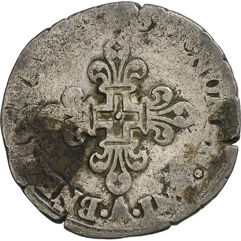 1550 Double Sol Parisis France Henry II of France Billon Coin