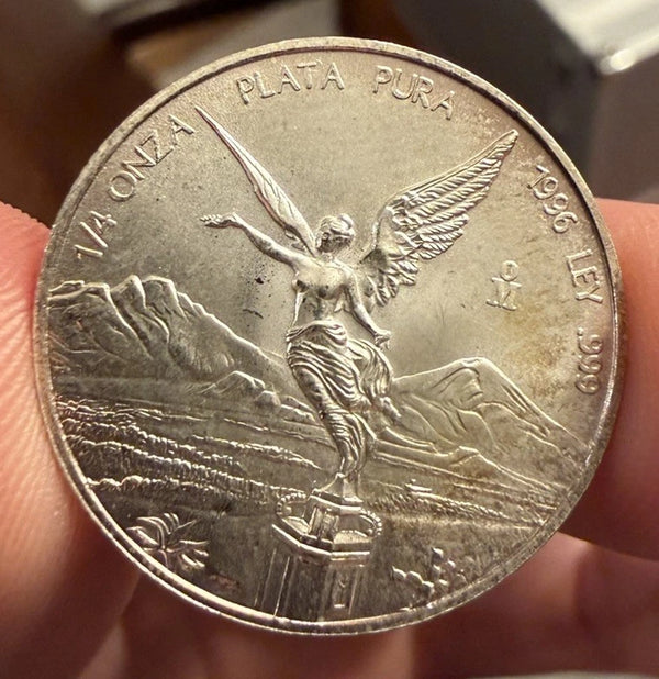 1996 1/4 Oz Libertad Mexico Silver Coin
