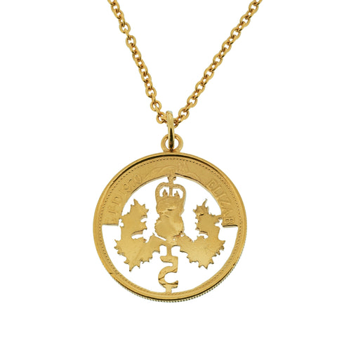 Five Pence (1968-1989) - Cut Out Coin Necklace