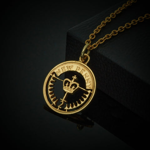 Halfpenny (1971-1982) - Cut Out Coin Necklace