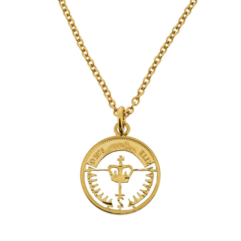 Halfpenny (1971-1982) - Cut Out Coin Necklace