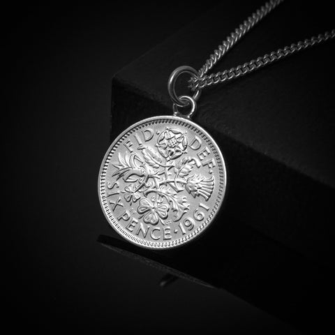 Sixpence (1953-1967) - Plated Coin Necklace