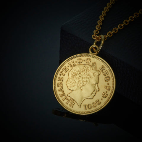 One Penny (1971-2008) - Plated Coin Necklace