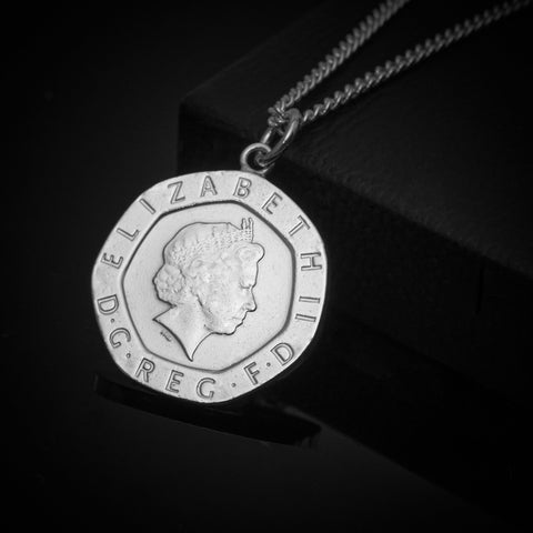 Twenty Pence (1982-2007) - Plated Coin Necklace