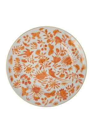 Sacred Bird and Butterfly Mottahedeh Archival Revival Dinner Plates  - Set of 4