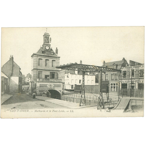 Saint - Omer, France – Mathurin and the Drawbridge – Postcard Early 20th Century