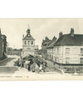 Saint - Omer, France – Mathurin Historic View of the Canal and Clock Tower Postcard