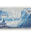 Saint Pierre and Miquelon Stamp 1956 30 centime Cold storage
