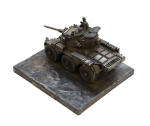 Saladin FV601 Armoured Car Cold Cast Bronze Military Statue