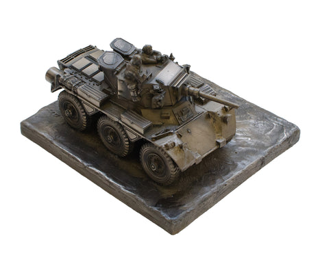 Saladin FV601 Armoured Car Cold Cast Bronze Military Statue