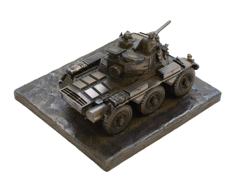 Saladin FV601 Armoured Car Cold Cast Bronze Military Statue