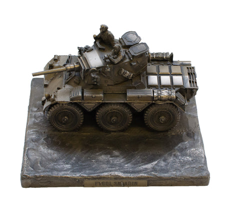 Saladin FV601 Armoured Car Cold Cast Bronze Military Statue