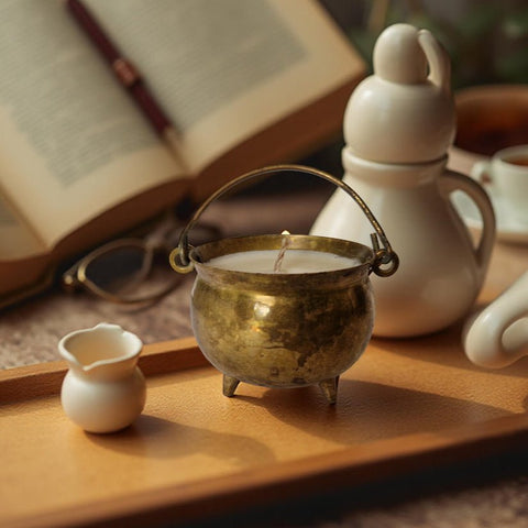 Vintage Salt Cellar Candle