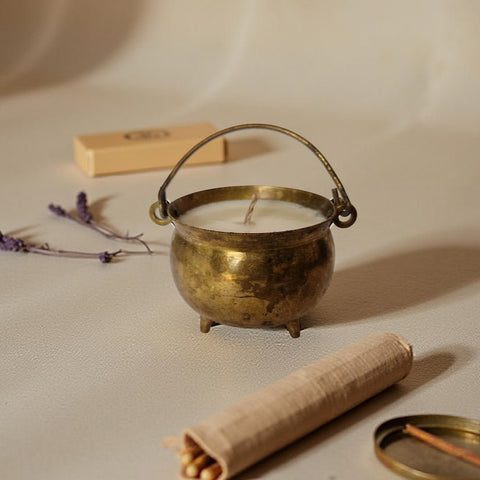Vintage Salt Cellar Candle