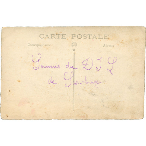 Sarrebourg D.I.L. Depot of Light Infantry World War I French Soldier Photo Postcard