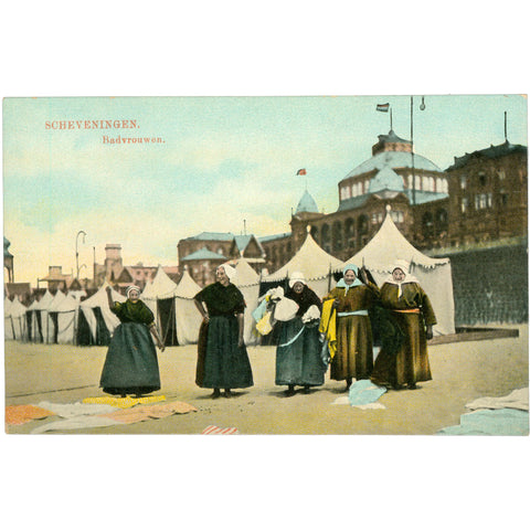 Scheveningen, Netherlands – Badvrouwen on the Beach Postcard
