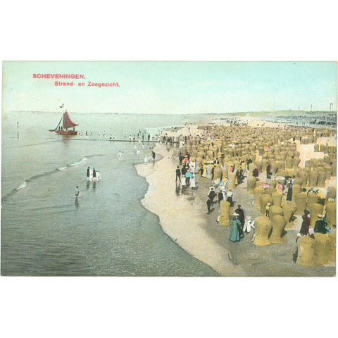 Scheveningen, Netherlands – Beach and Sea View – Postcard
