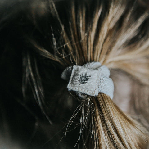 Black Plastic-Free Hair Ties - 6 Pack