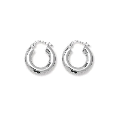 Boucles d'oreilles créoles Acotis argentées, modèle G5965