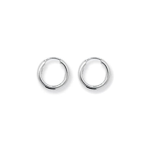 Acotis Silberne Creolen, minimalistischer Glamour G5539