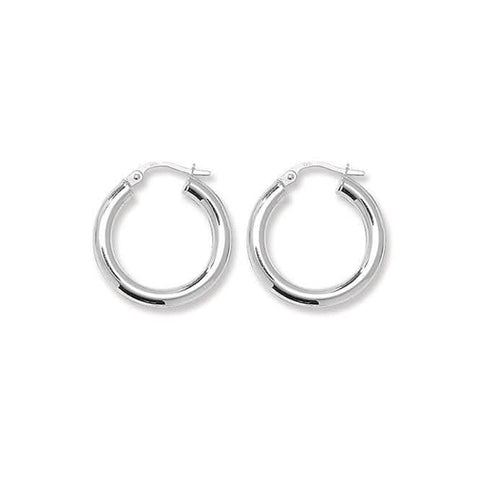 Boucles d'oreilles créoles Acotis en argent uni G5964