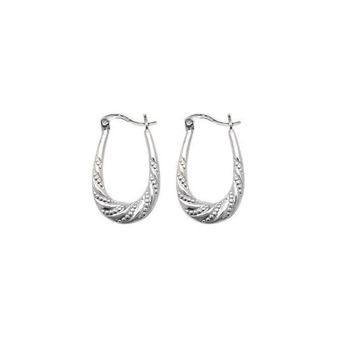 Boucles d'oreilles créoles en argent Acotis G5889