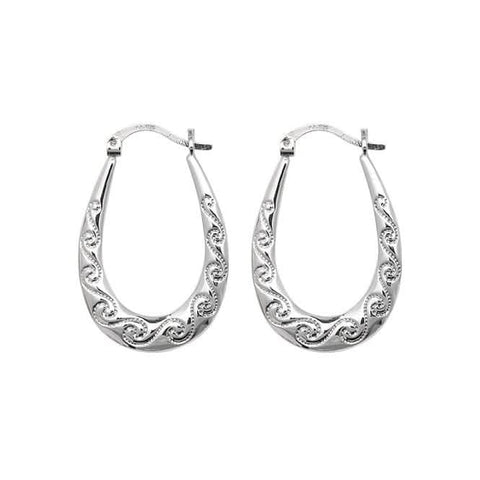 Boucles d'oreilles créoles Acotis en argent 925 G5891