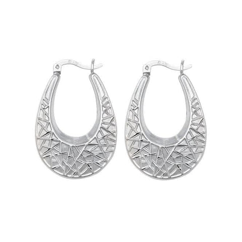 Boucles d'oreilles créoles en argent Acotis G5894