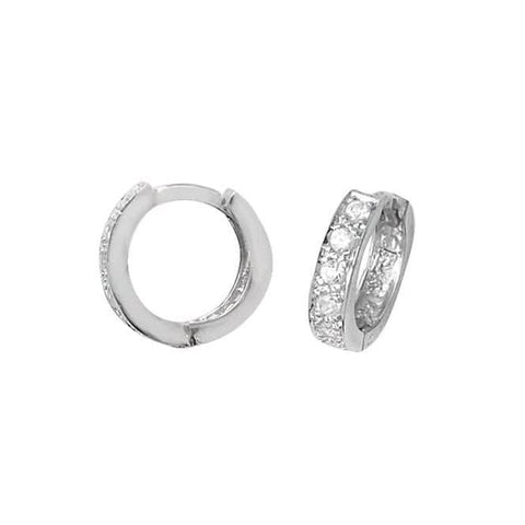 Acotis Silberohrringe mit Scharnier und Zirkonia G5989