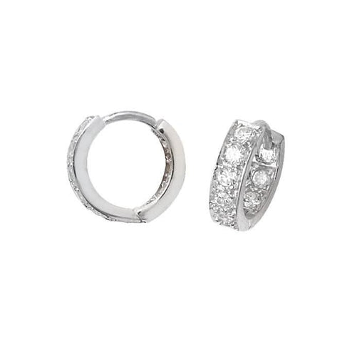 Acotis Silberohrringe mit Scharnier und Zirkonia G5990