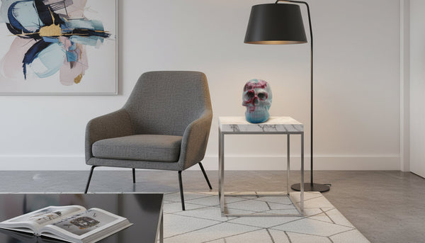 Cotton Candy Resin Skull — Handmade Pastel Gothic Décor