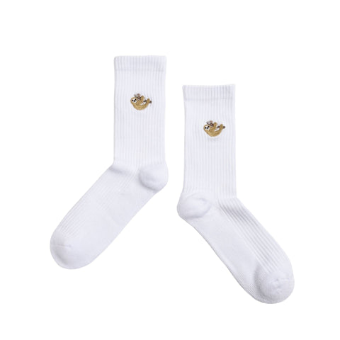 Save the Sloths Ribbed Bamboo Socks