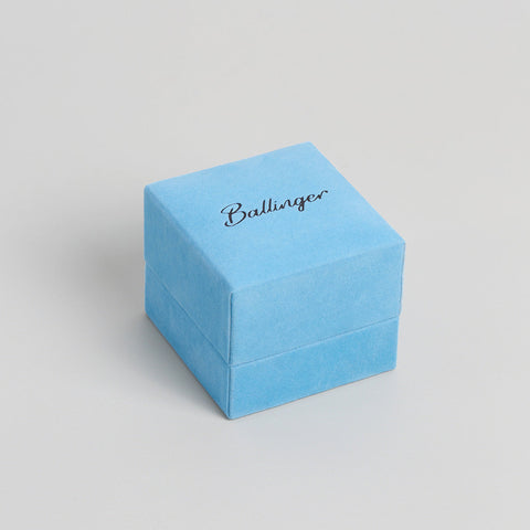 Square Gold Cocktail Ring: Pink