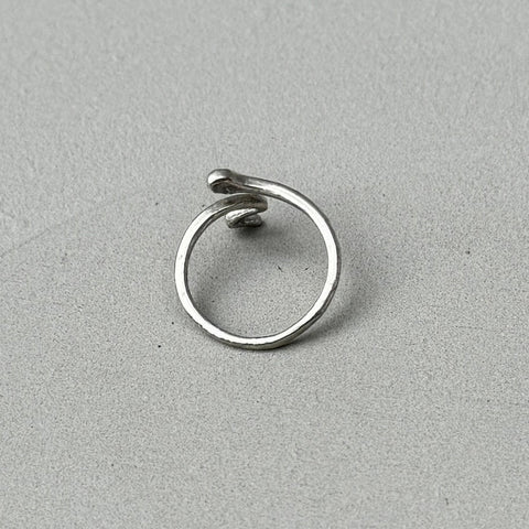 Minimalist Snake Silver Ring