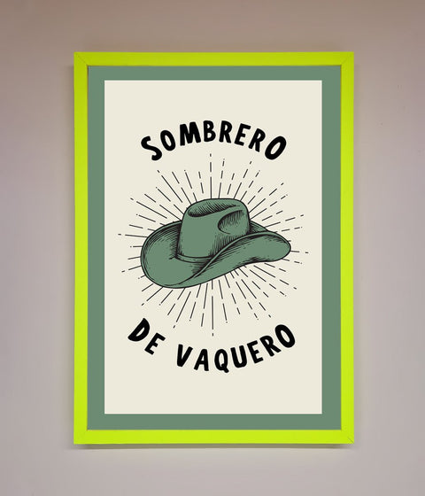 Sombrero De Vaquero Framed Wall Art