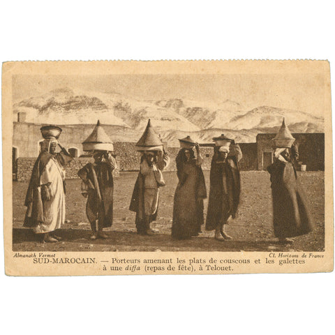 South Morocco - Festive Meal Preparation in Telouet Postcard