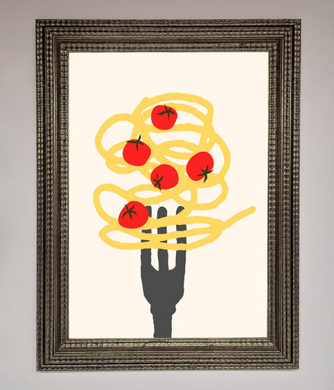 Spaghetti Folk Framed Print