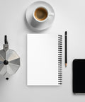 Plain back cover of the GOD Find Him spiral notebook – ZIPZAPPA