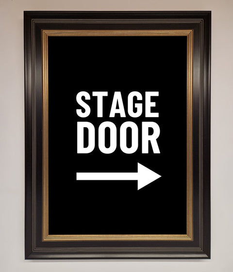 Stage Door Framed Print