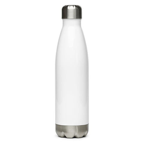 Gravity Is a Myth white 500 ml steel water bottle, plain back view