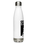Gravity Is a Myth white 500 ml steel water bottle, right side view