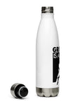 Gravity Is a Myth white 500 ml steel water bottle, right side view