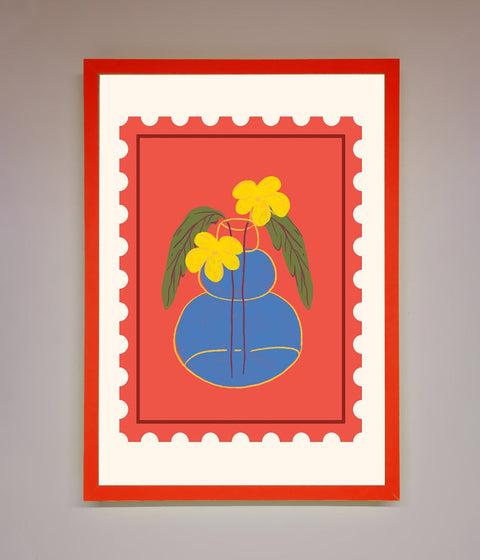 Stamp Plant Framed Wall Art