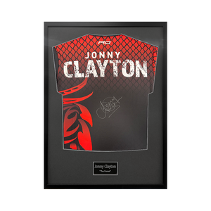 Jonny Clayton Signed Shirt Standard Frame
