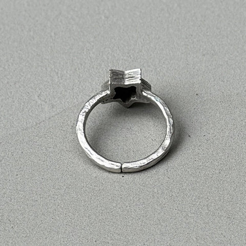Simple Star Silver Ring
