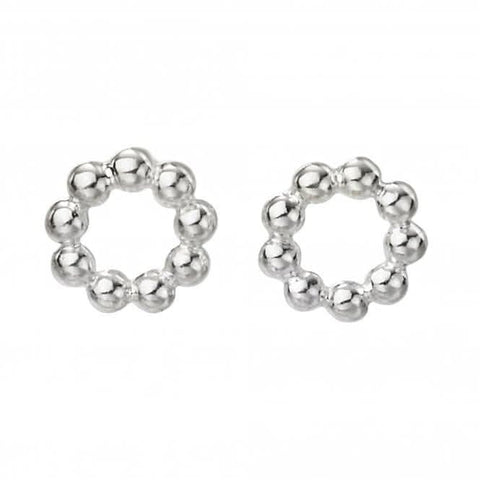 Boucles d'oreilles rondes en argent sterling E5855