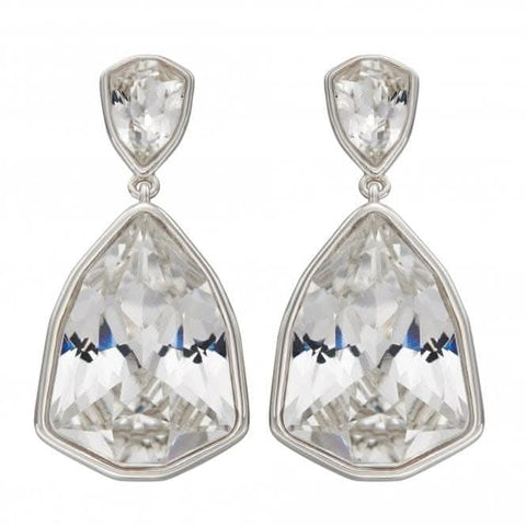 Ohrringe aus Sterlingsilber mit Swarovski-Kristallen E5825C