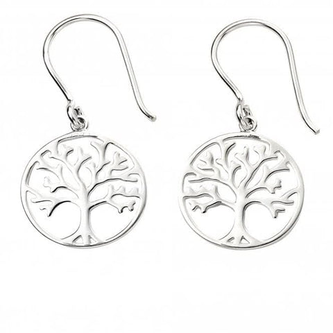 Boucles d'oreilles Arbre de Vie en argent sterling E5873