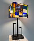 Stile Tiffany - Table lamp - Stained glass