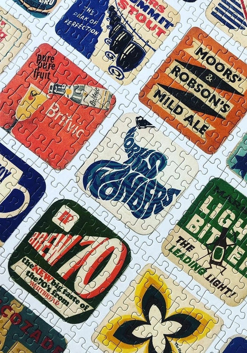 Stylish Vintage Beer Puzzle